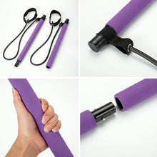 Load image into Gallery viewer, Pilates Exercise Stick Fitness Resistance Bands Rope Puller Home Yoga Gym Toning Pilates Bar for Body Muscle Workout Abdominal