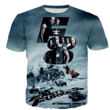 Load image into Gallery viewer, Fast & the Furious T Shirt Men/women 3D Printed T-shirts Casual Harajuku Style T Shirt Streetwear Tops