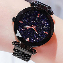 Load image into Gallery viewer, Women Starry Sky Watch Luxury Magnetic Buckle Mesh Band Quartz Wristwatch Female Rose Gold Diamond Watches zegarek damsk