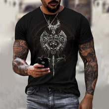 Load image into Gallery viewer, 2021 New Male/female Short-sleeved T-shirt Dragon Sword 3d Printing Short-sleeved Casual Hip-hop 3d Printing Plus Size Top T-shi