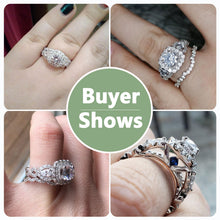 Load image into Gallery viewer, Newshe 2 Pcs Engagement Ring Set 925 Sterling Silver Wedding Rings For Women 1.5 Ct Halo Round Cut AAAAA CZ Jewelry