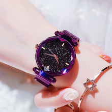 Load image into Gallery viewer, Women Starry Sky Watch Luxury Magnetic Buckle Mesh Band Quartz Wristwatch Female Rose Gold Diamond Watches zegarek damsk