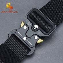 Load image into Gallery viewer, Men's Belt Army Outdoor Hunting Tactical Multi Function Combat Survival High Quality Marine Corps Canvas For Nylon Male Luxury