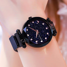 Load image into Gallery viewer, Women Starry Sky Watch Luxury Magnetic Buckle Mesh Band Quartz Wristwatch Female Rose Gold Diamond Watches zegarek damsk