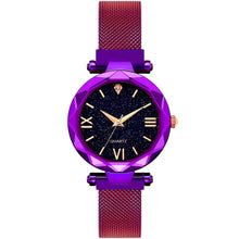 Load image into Gallery viewer, Women Starry Sky Watch Luxury Magnetic Buckle Mesh Band Quartz Wristwatch Female Rose Gold Diamond Watches zegarek damsk