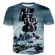 Load image into Gallery viewer, Fast & the Furious T Shirt Men/women 3D Printed T-shirts Casual Harajuku Style T Shirt Streetwear Tops