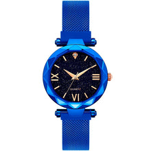 Load image into Gallery viewer, Women Starry Sky Watch Luxury Magnetic Buckle Mesh Band Quartz Wristwatch Female Rose Gold Diamond Watches zegarek damsk
