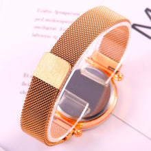 Load image into Gallery viewer, Women Starry Sky Watch Luxury Magnetic Buckle Mesh Band Quartz Wristwatch Female Rose Gold Diamond Watches zegarek damsk